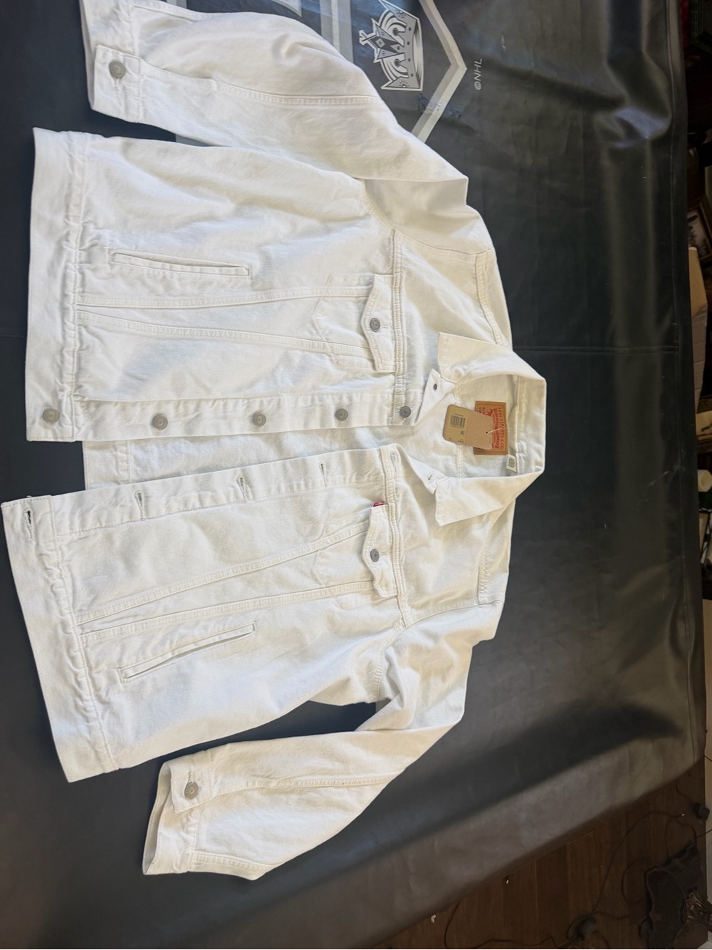 Levi's Women's White Denim Trucker Jacket